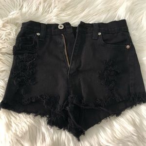 High waisted shorts